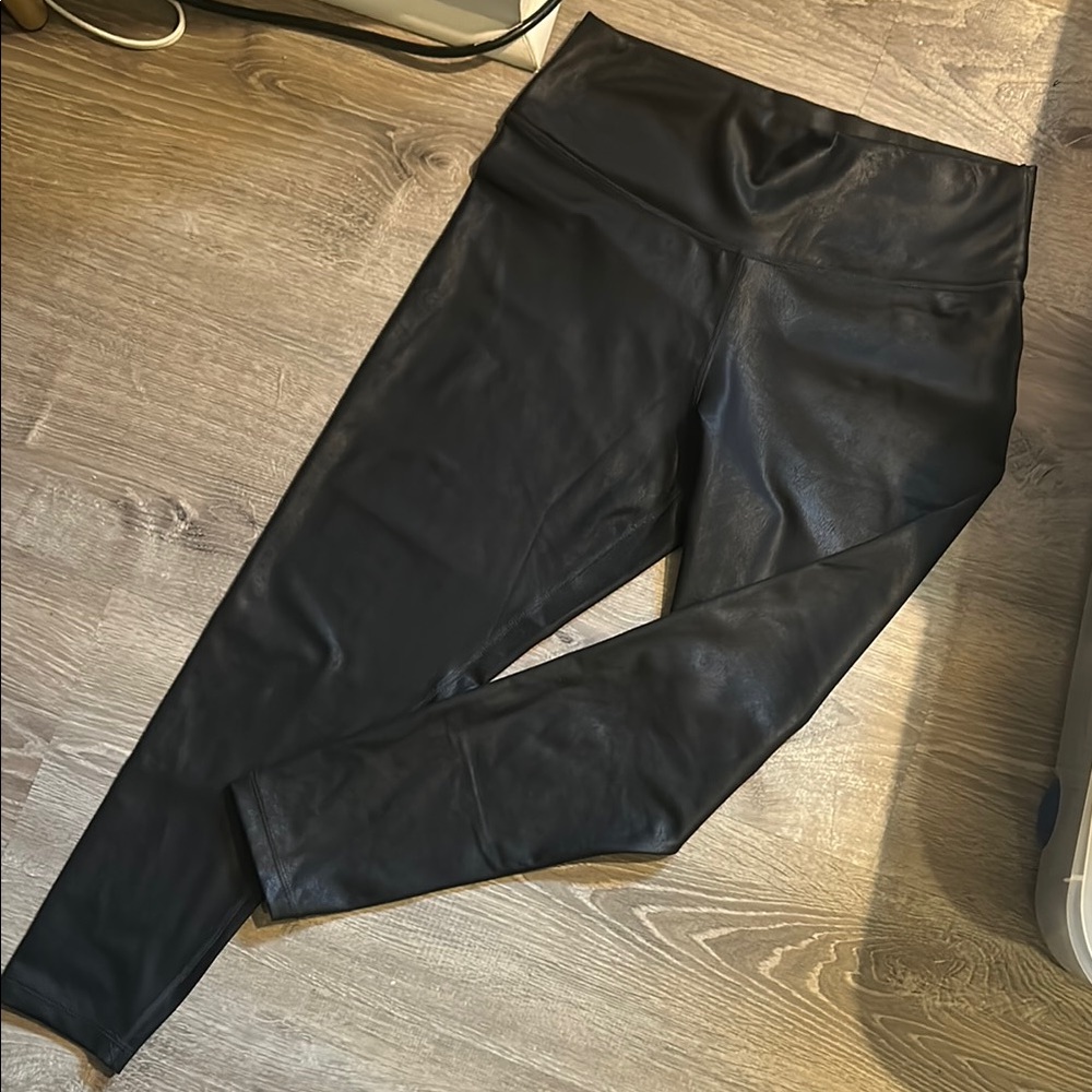 Black Faux Leather Leggings